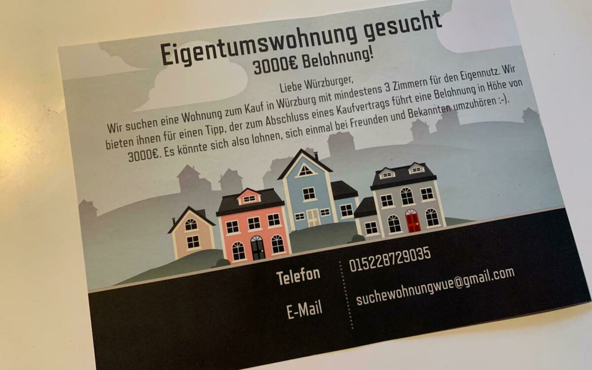 Eigentumswohnunggesucht Wuerzburg Belohnung Eigentumswohnunggesucht Wuerzburg Belohnung